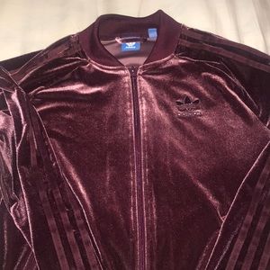 Velvet adidas jacket
